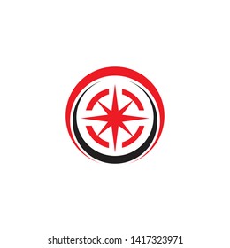 Compass logo icon vector template