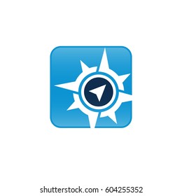 compass logo icon vector template