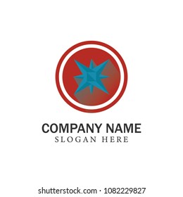 Compass logo/ icons vector direction logotype template illustration emblem isolated