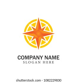Compass logo/ icons vector direction logotype template illustration emblem isolated