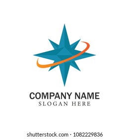 Compass logo/ icons vector direction logotype template illustration emblem isolated