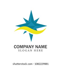 Compass logo/ icons vector direction logotype template illustration emblem isolated