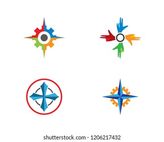 Compass logo illustration