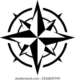 compass logo and illustration design template editable and high resolution image vector