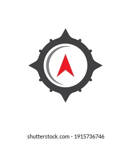 Diseño de imágenes de logotipo Compass