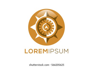 Compass Logo isolated on white background