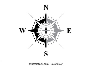 Compass Logo isolated on white background