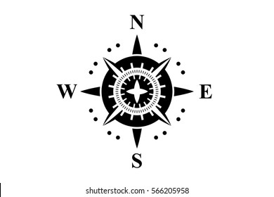 Compass Logo isolated on white background
