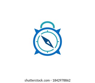 Compass logo navigation vector icon 