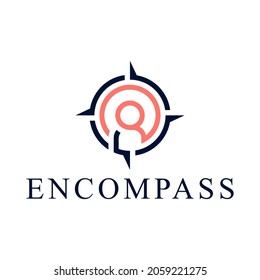 compass logo simple and clean