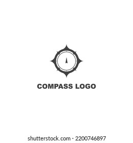 Compass logo, simple modern and unique compass shape.