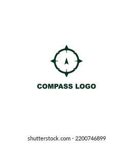 Compass logo, simple modern and unique compass shape.