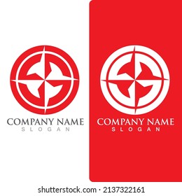 Compass logo and symbol gps