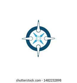 Compass logo and symbol vector