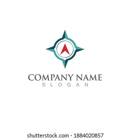 Compass logo and symbol vector