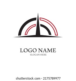compass logo and symbol with vector concept