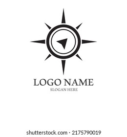 compass logo and symbol with vector concept