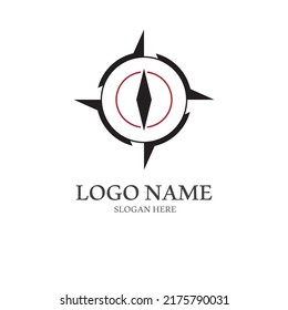 compass logo and symbol with vector concept