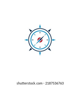compass logo and symbol with vector concept