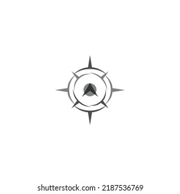 compass logo and symbol with vector concept