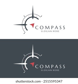 Compass Logo and Symbol With Vector Concept