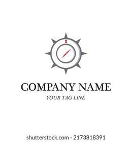 compass logo and symbol vector icon image