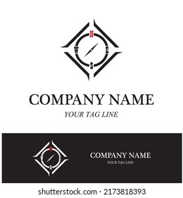 compass logo and symbol vector icon image