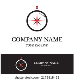 compass logo and symbol vector icon image