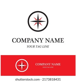 compass logo and symbol vector icon image