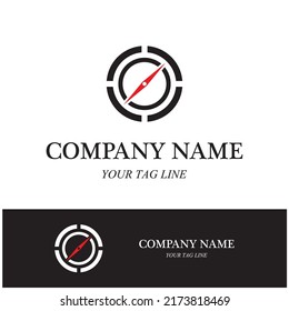 compass logo and symbol vector icon image
