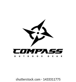 compass logo template design illustration