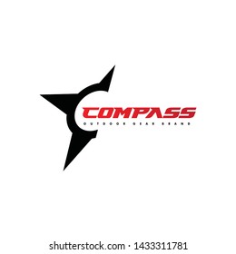compass logo template design illustration