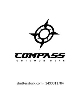 compass logo template design illustration