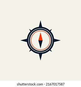 Compass. Logo template minimalist and modern vector illustration.
