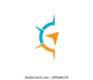 Compass Logo Template vector icon illustration design