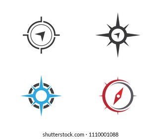 Compass Logo Template vector icon illustration design