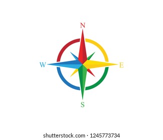 Compass Logo Template vector icon illustration design