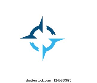 Compass Logo Template vector icon illustration