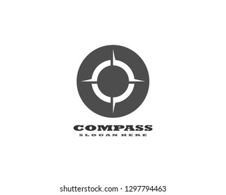 Compass Logo Template vector icon illustration design - Vector