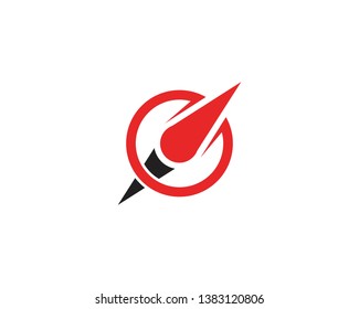 Compass Logo Template vector icon illustration design - Vector