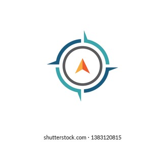 Compass Logo Template vector icon illustration design - Vector