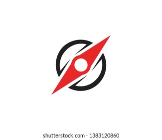 Compass Logo Template vector icon illustration design - Vector