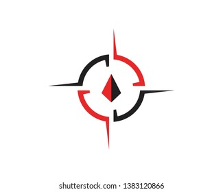 Compass Logo Template vector icon illustration design - Vector