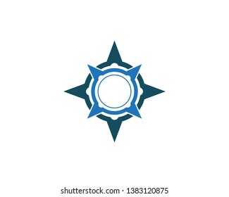 Compass Logo Template vector icon illustration design - Vector
