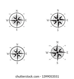 Vector Set Variations Geo Mark Wind Stock Vector (Royalty Free ...