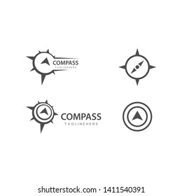 Compass Logo Template vector icon illustration design