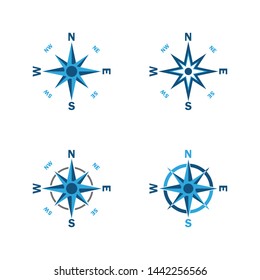 Compass Logo Template vector icon illustration design