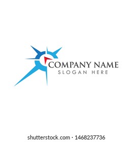 Compass Logo Template vector icon illustration design