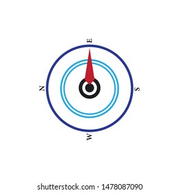 Compass logo template vector icon design
