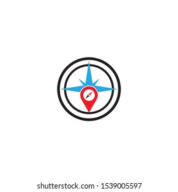 Compass logo template vector icon design